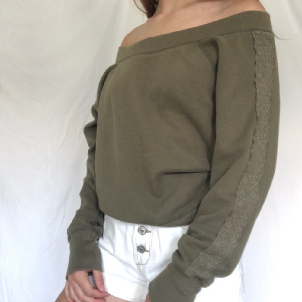 Abercrombie and Fitch Off the Shoulder Sweater